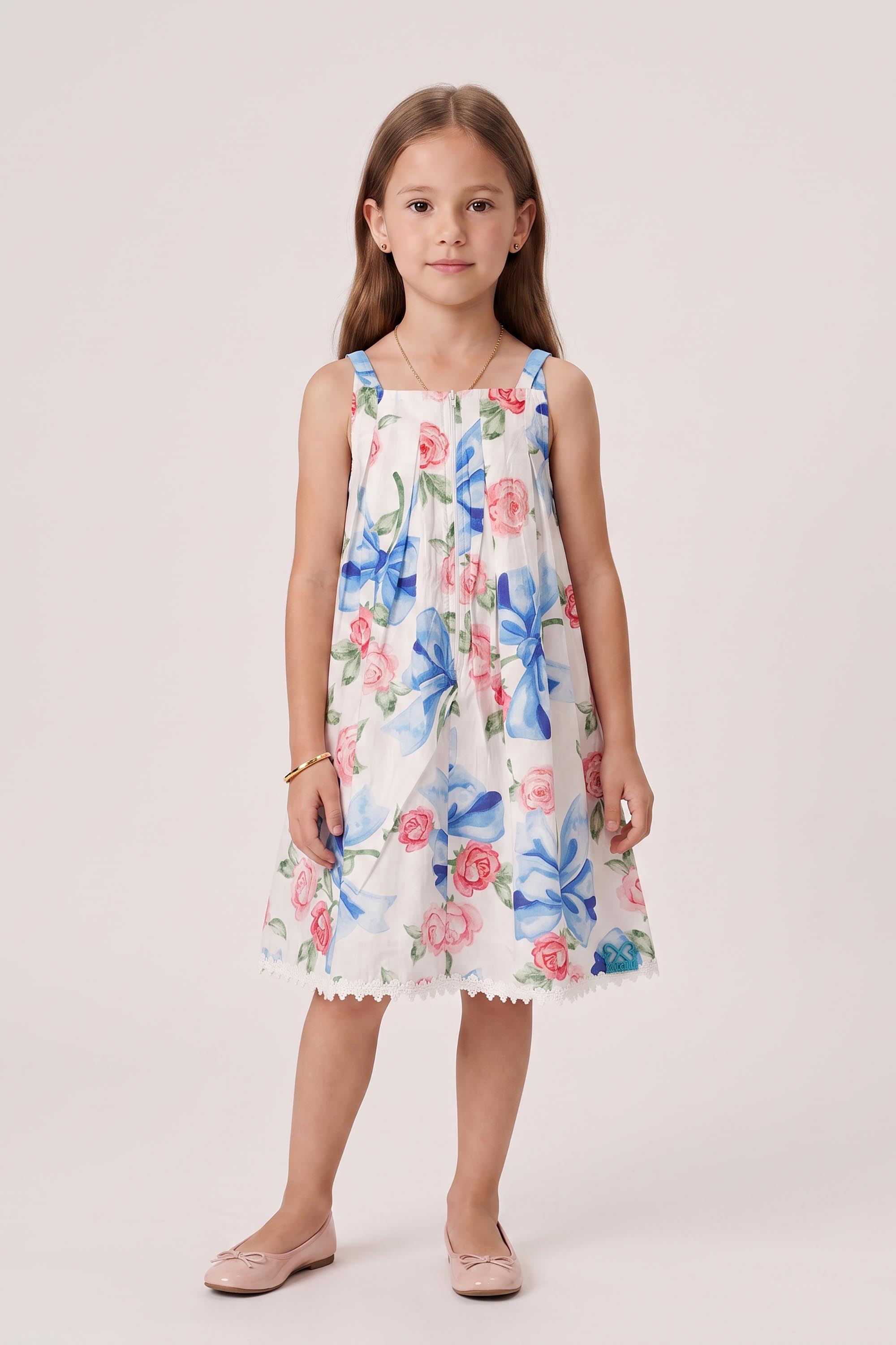 Vestido Luluzinha Trapézio Floral